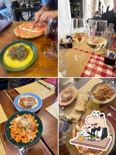 Platti al La Benedetta osteria vino pizza