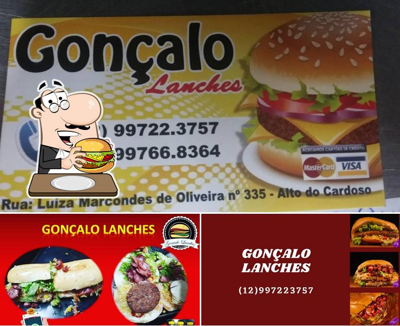 Consiga um hambúrguer no Gonçalo Lanches