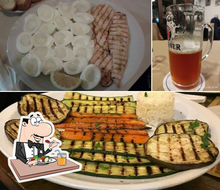 La cibo e birra del ristorante