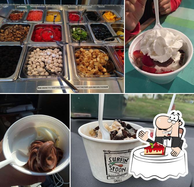 Surfin' Spoon Frozen Yogurt Bar offers a selection of sweet dishes