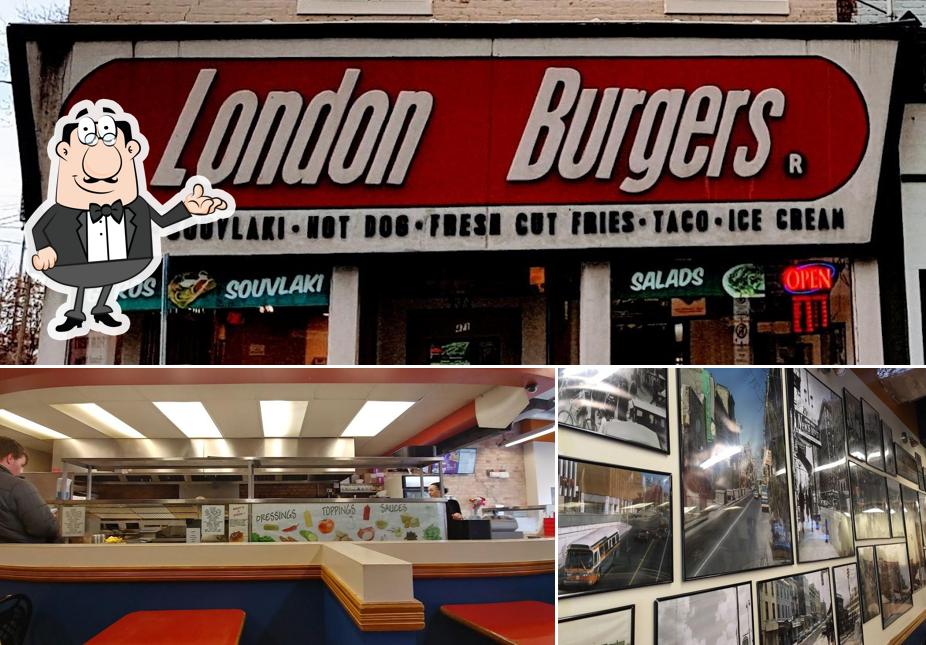 L'intérieur de London Burgers