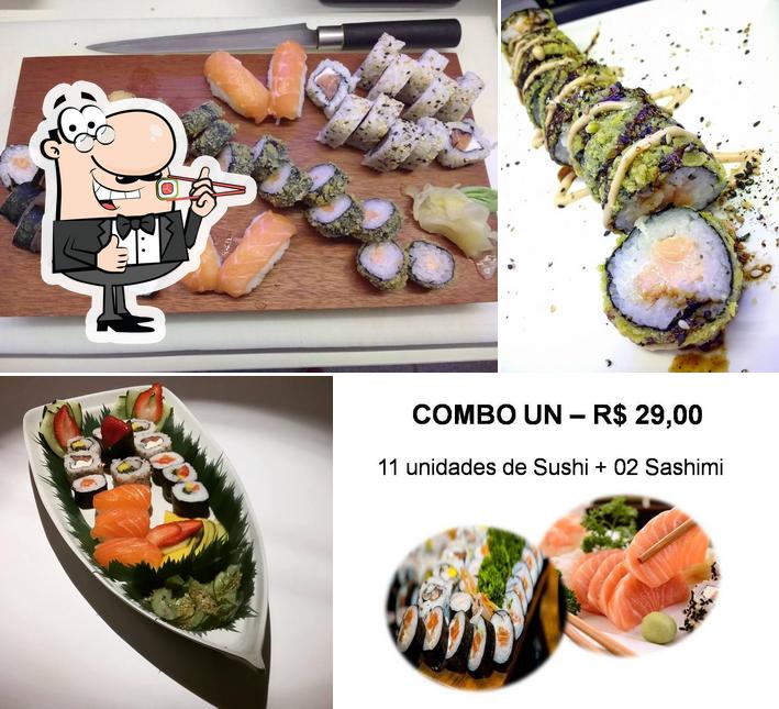 Escolha diversas opções de sushi