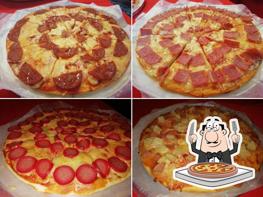 Pick different types of pizza