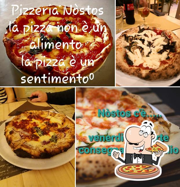 A Pizzeria Nostos, vous pouvez profiter des pizzas