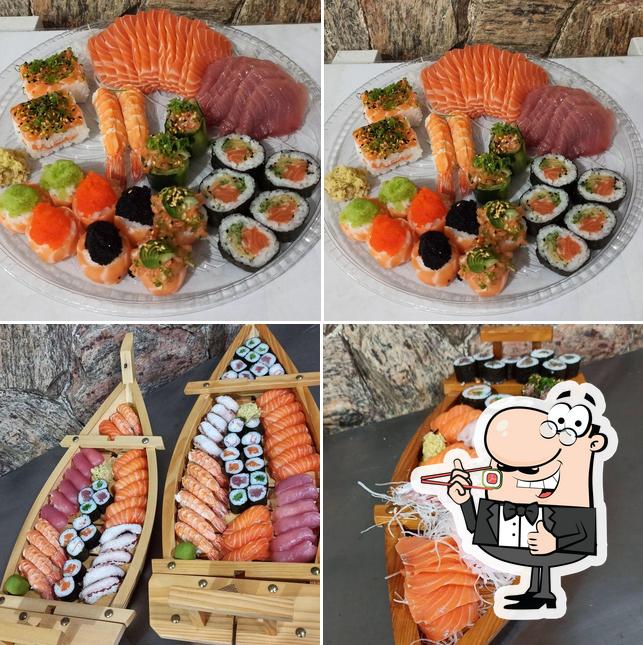 Prove diferentes opções de sushi