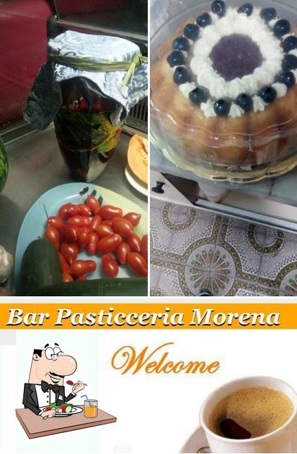 Questa è la immagine che presenta la cibo e bevanda di Bar Pasticceria Gelateria Morena strofe e stanze Mura Greche