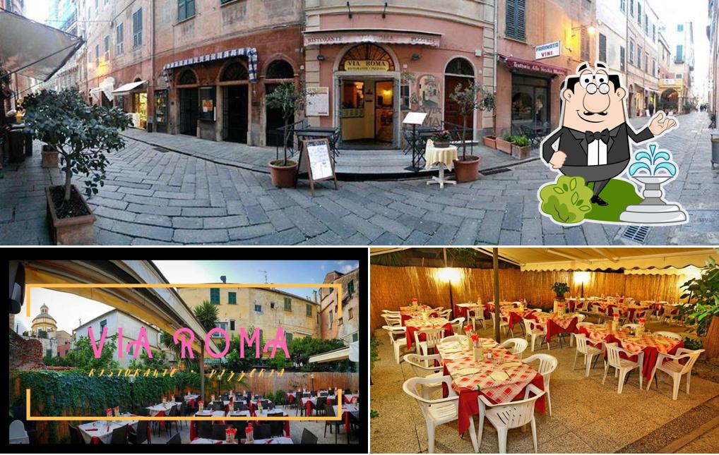 Questa è la immagine che presenta la esterno e interni di Via Roma