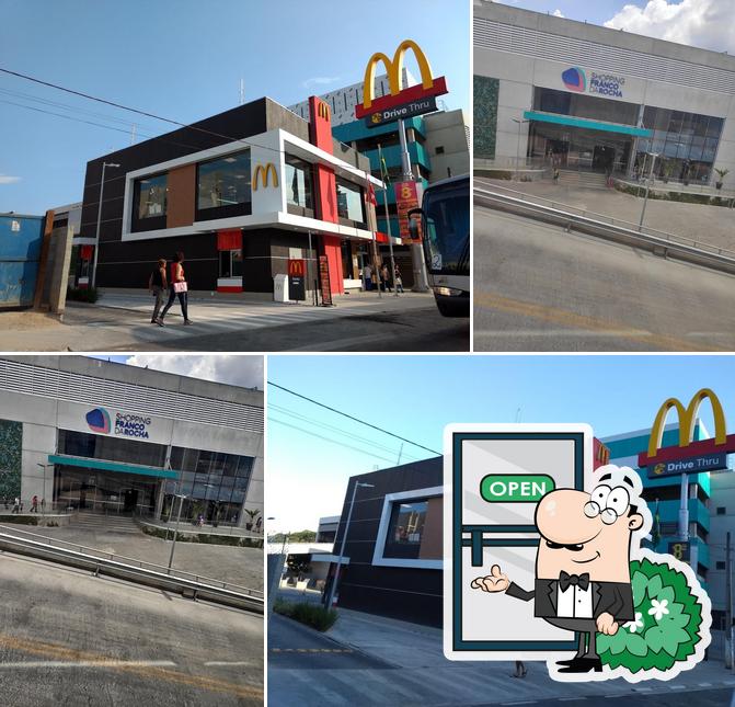 O exterior do McDonald's