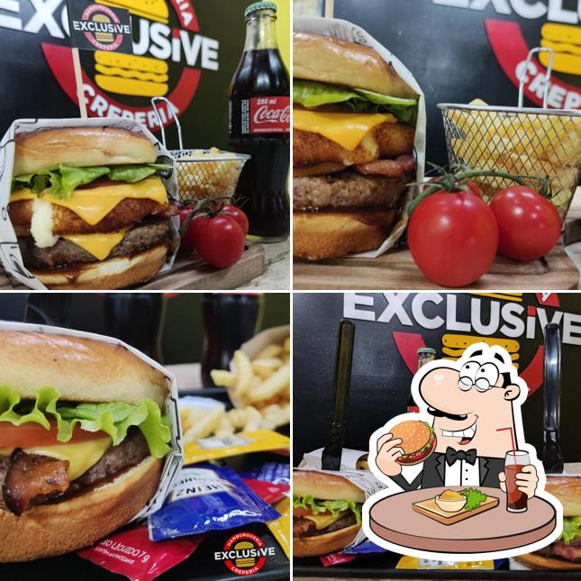 Hambúrguer em Exclusive Hamburgueria e creperia