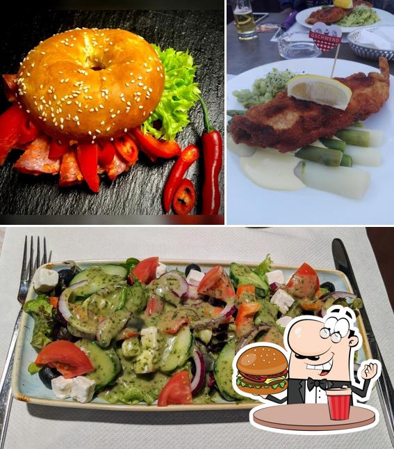Gli hamburger di Bäckerei, Cafe und Restaurant Gschwend potranno soddisfare molti gusti diversi