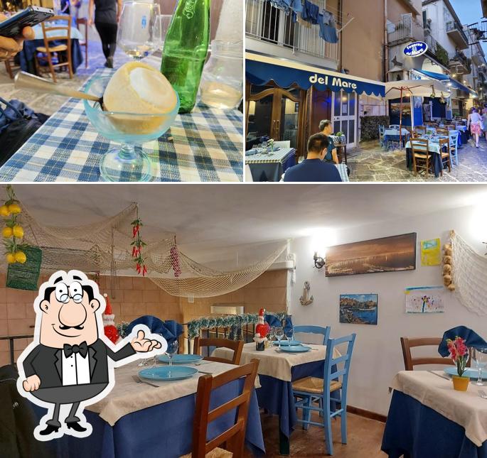 Gli interni di La Taverna del mare