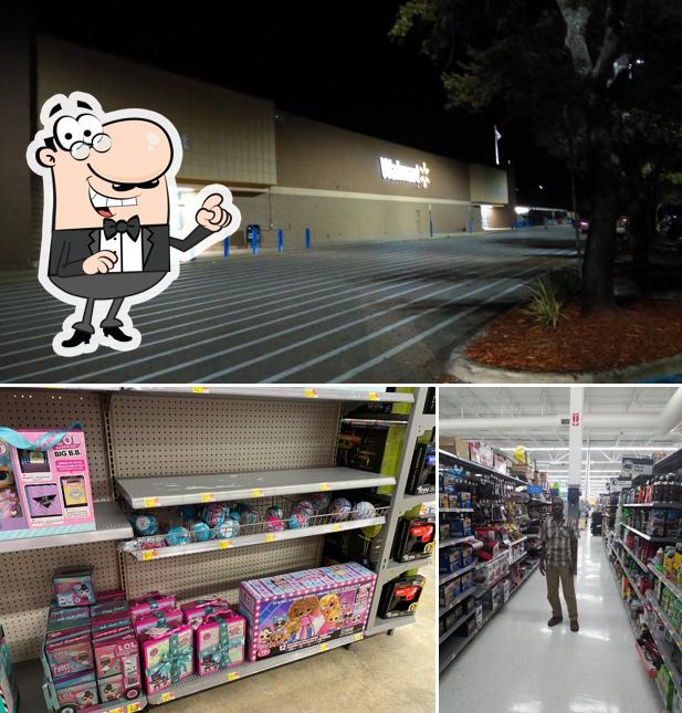 Take a look at the picture showing interior and exterior at Walmart Supercenter