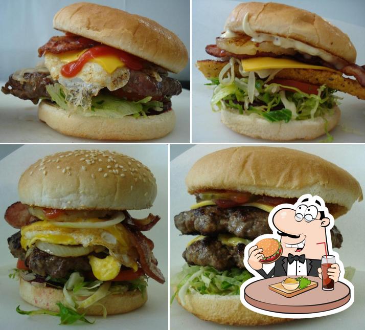 Order a burger at Giuseppes Fish & Chips & Burgers