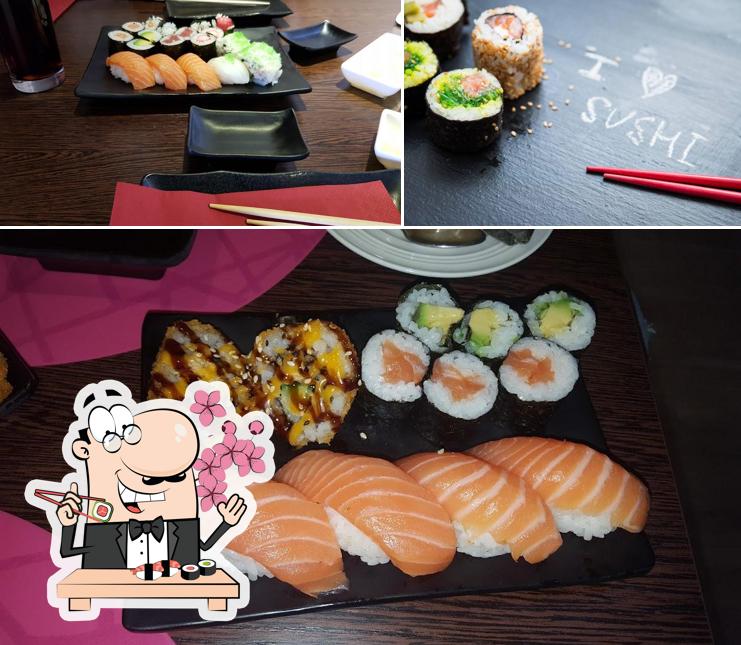 Sushi ist ein beliebtes Gericht, das aus Japan stammt