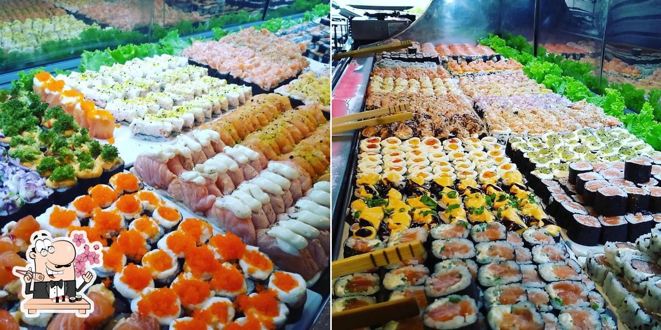 Prove diversas opções de sushi