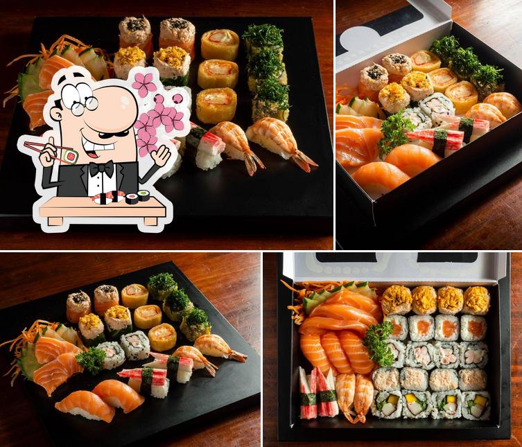 Experimente diferentes opções de sushi