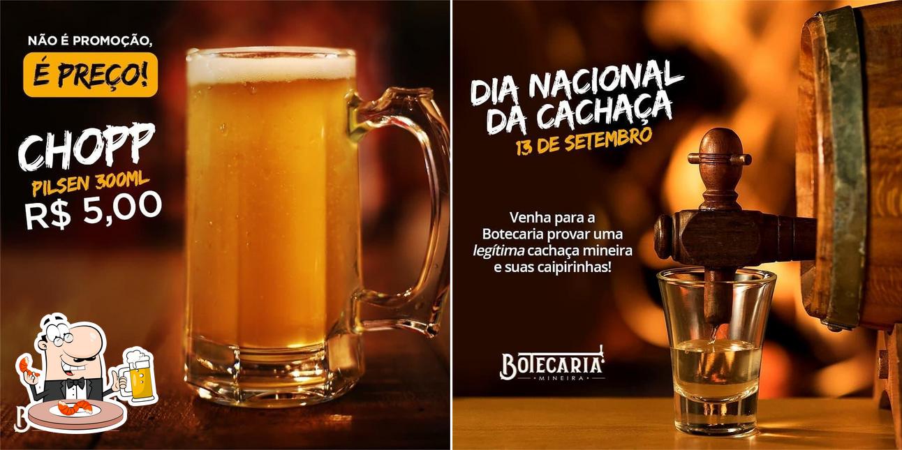 Você pode tomar um copo de cerveja leve ou escura