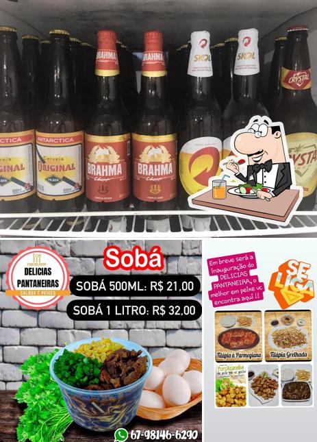 A foto do Delícias Pantaneiras’s comida e cerveja