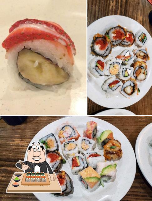 Try out different sushi options