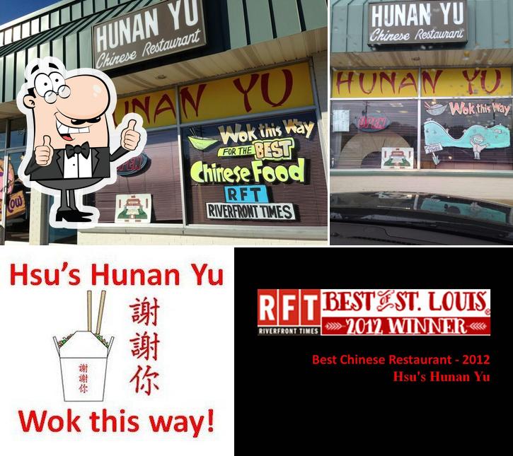 See this picture of Hsu's Hunan Yu