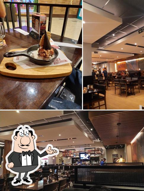 O interior do Restaurante Outback Steakhouse