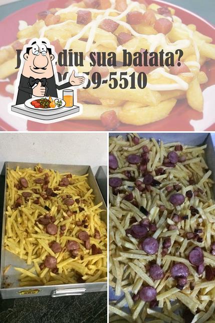 Comida em Batata Goumert Do Grão Para