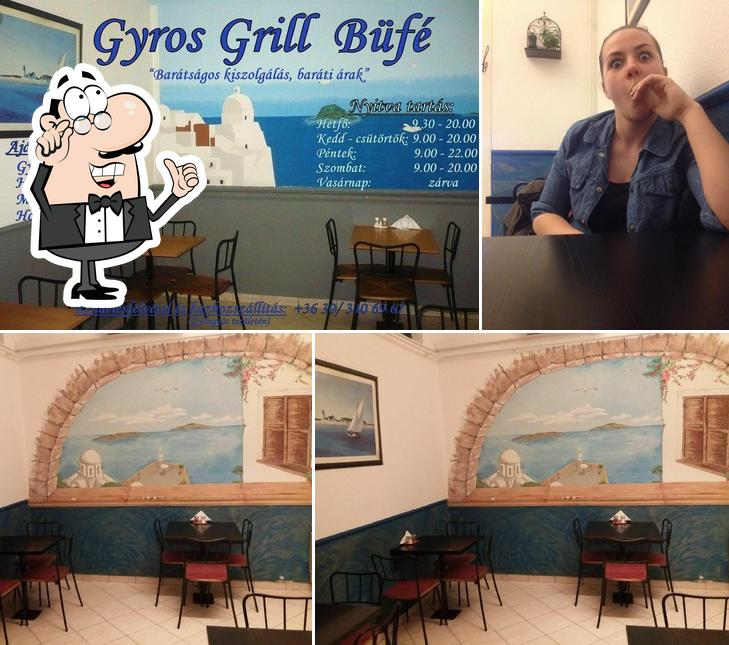 The interior of Gyros Grill Büfé