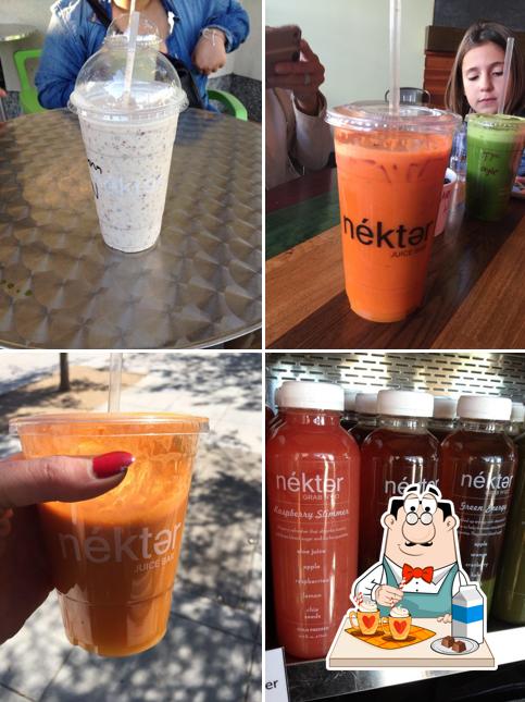 Nekter Juice Bar offers a number of beverages