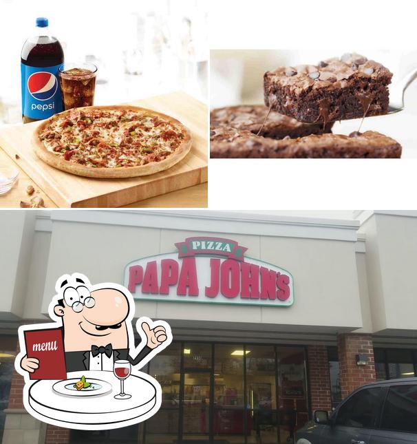 Food at Papa Johns Pizza