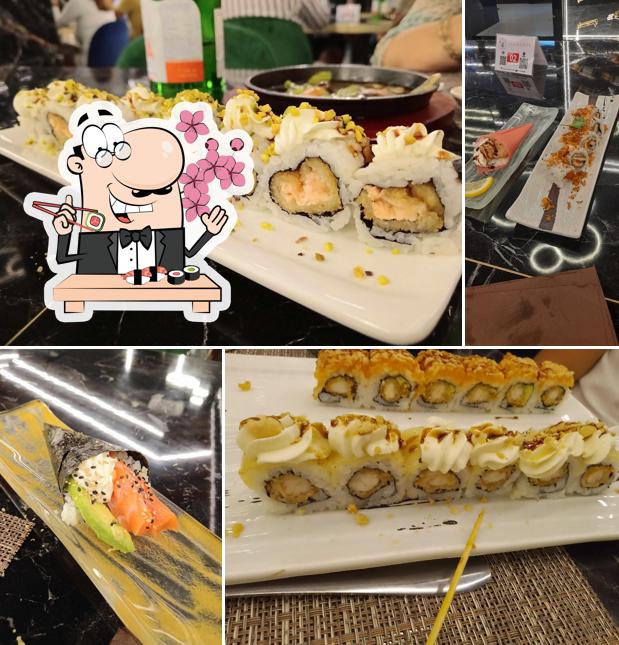 Scegli le diverse opzioni di sushi