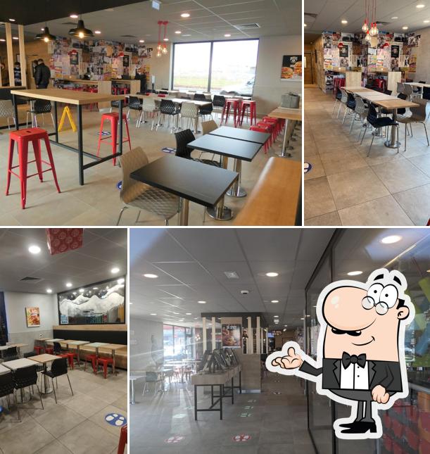 El interior de KFC Strasbourg Vendenheim