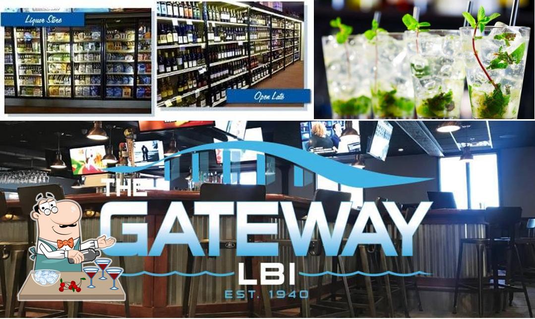 The Gateway Bar, Restaurant and Liquor Store serves alcohol