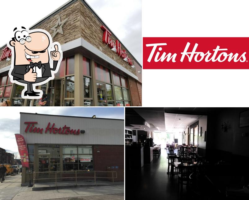 Look at the photo of Tim Hortons