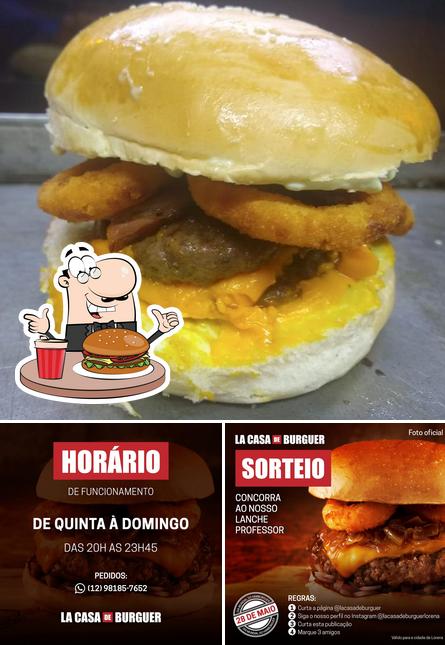 Delicie-se com um hambúrguer no La Casa de Burguer