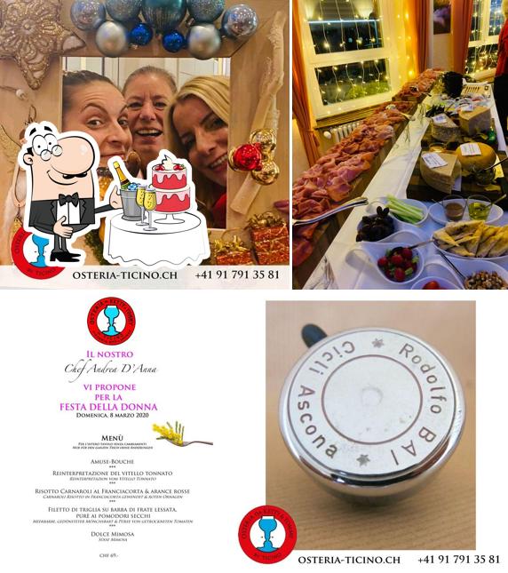 Osteria Ticino da Ketty & Tommy propose une option pour recevoir un banquet pour un mariage