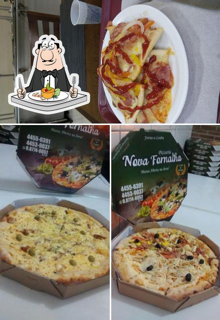 Comida em Pizzaria Nova Fornalha