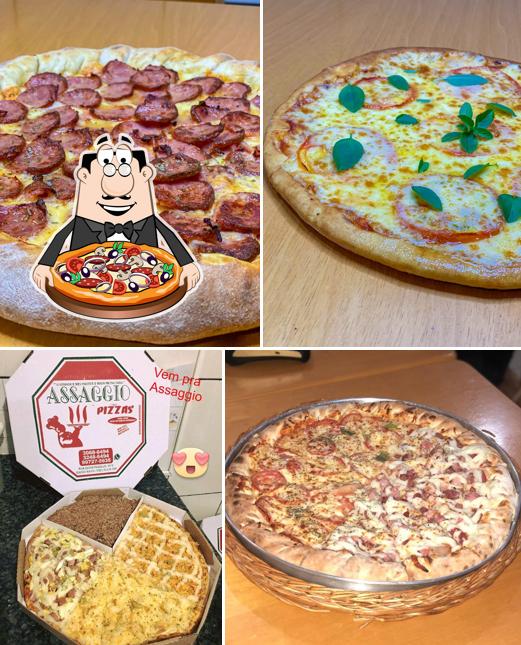 Peça diferentes tipos de pizza