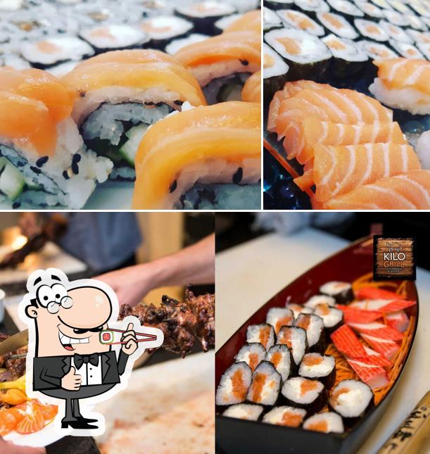 Experimente diferentes opções de sushi