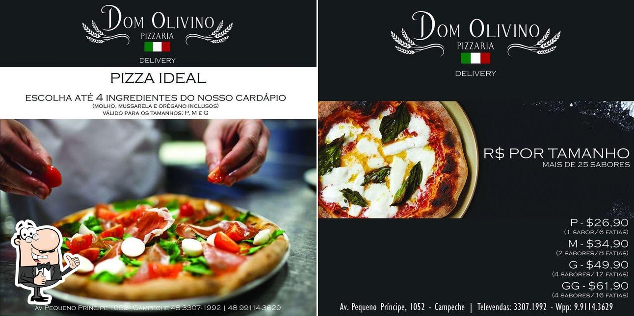 See this picture of Dom Olivino Pizzas