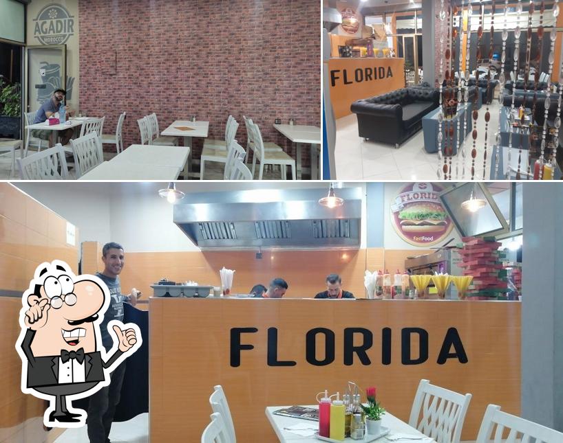 L'intérieur de Florida fastfood