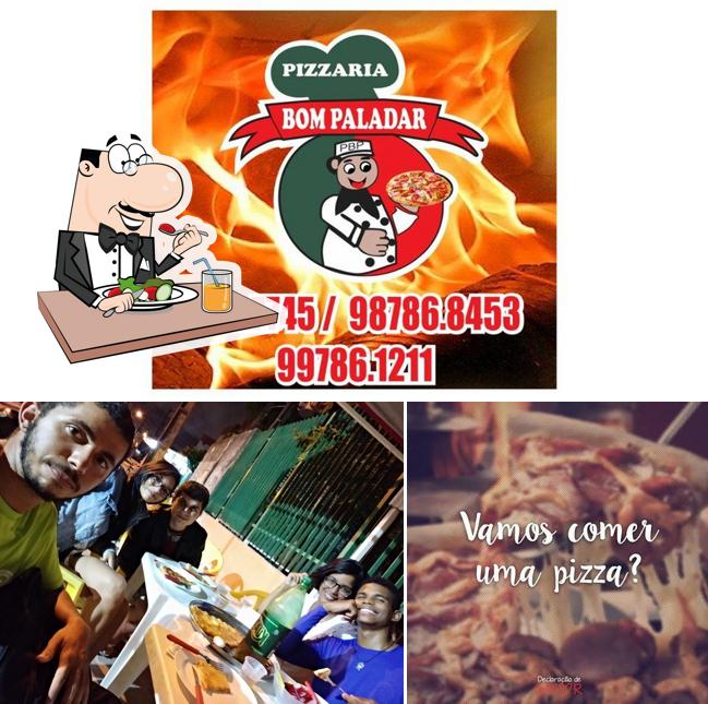 Comida em Pizzaria Bom Paladar