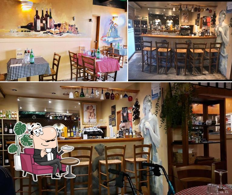 This is the image displaying interior and bar counter at Buon Venuti Ristorante & Pizzeria