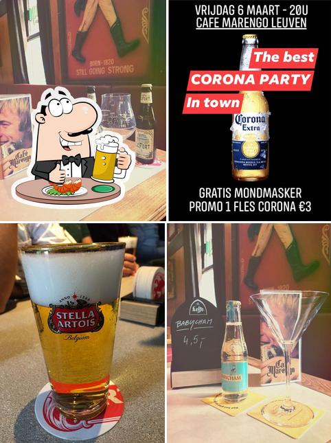 Disfruta de una copa de cerveza rubia o tostada