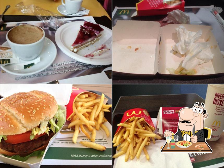 Cheesecake, hamburger e patatine fritte al McDonald's