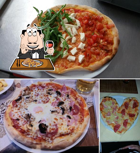 Elige una pizza en Gasthaus - Ristorante Pizzeria - zum Löwen