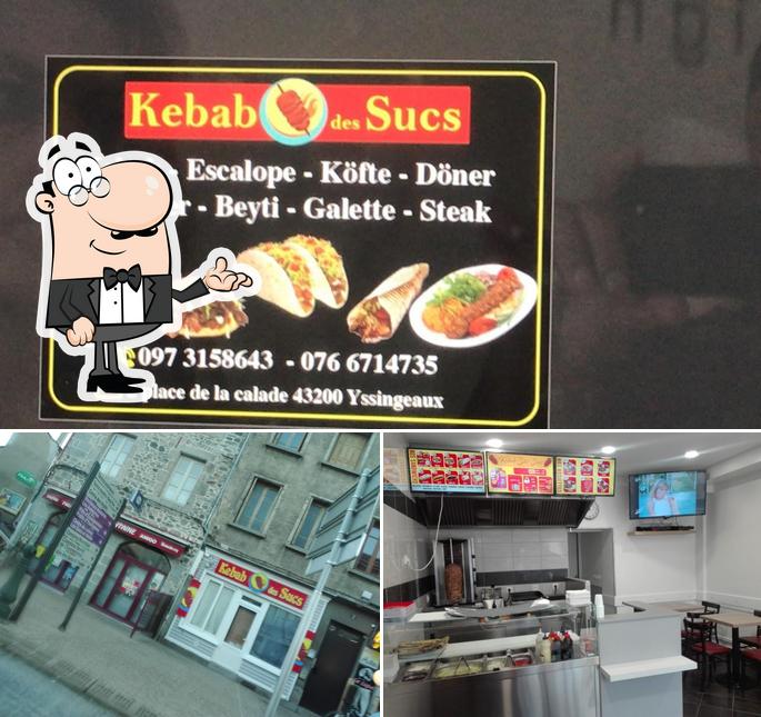 Jetez un coup d’oeil à l’image affichant la intérieur et burger concernant Kebab des sucs