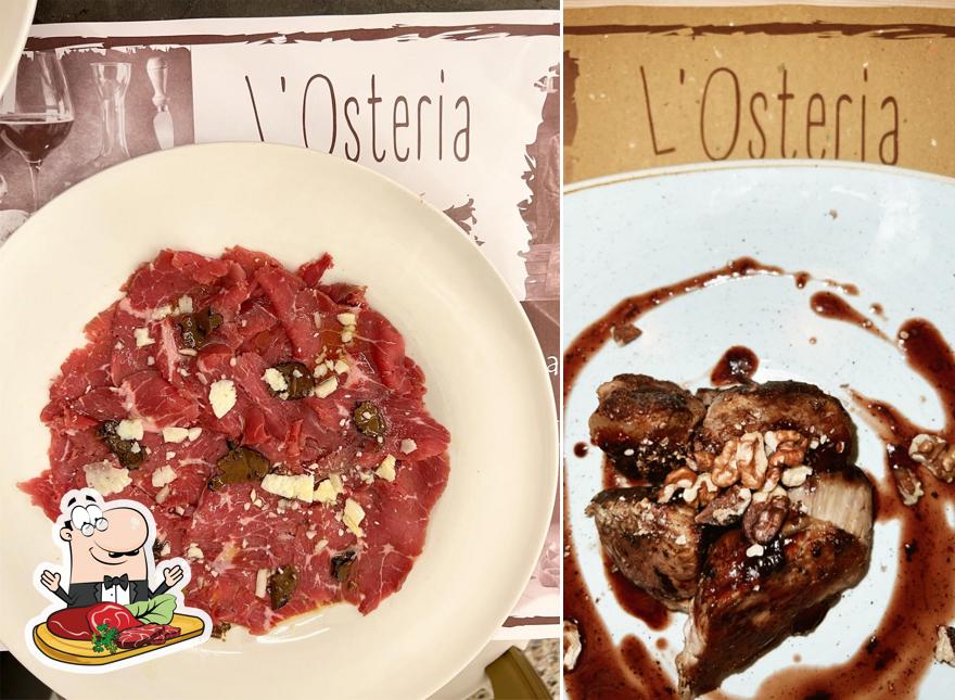 Prenez des plats à base de viande à L'Osteria della Stazione San Marino