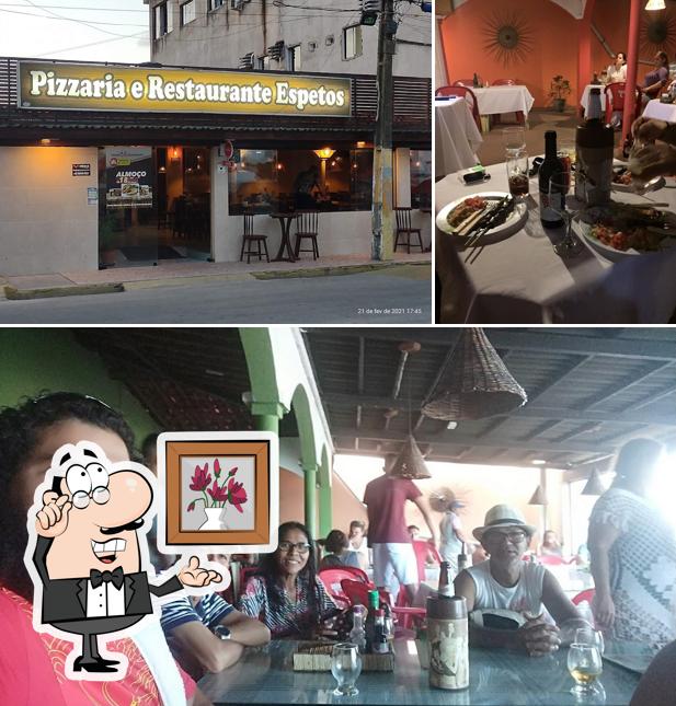 O interior do Pizzaria e restaurante espetos-maragogi