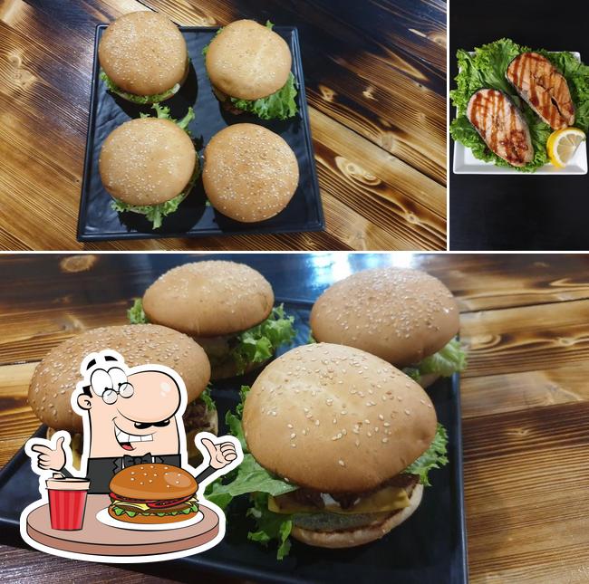 Order a burger at Cafe Y Kota