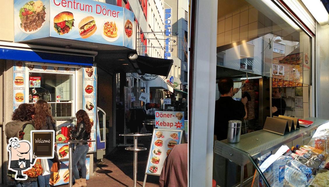 See this pic of Centrum Döner